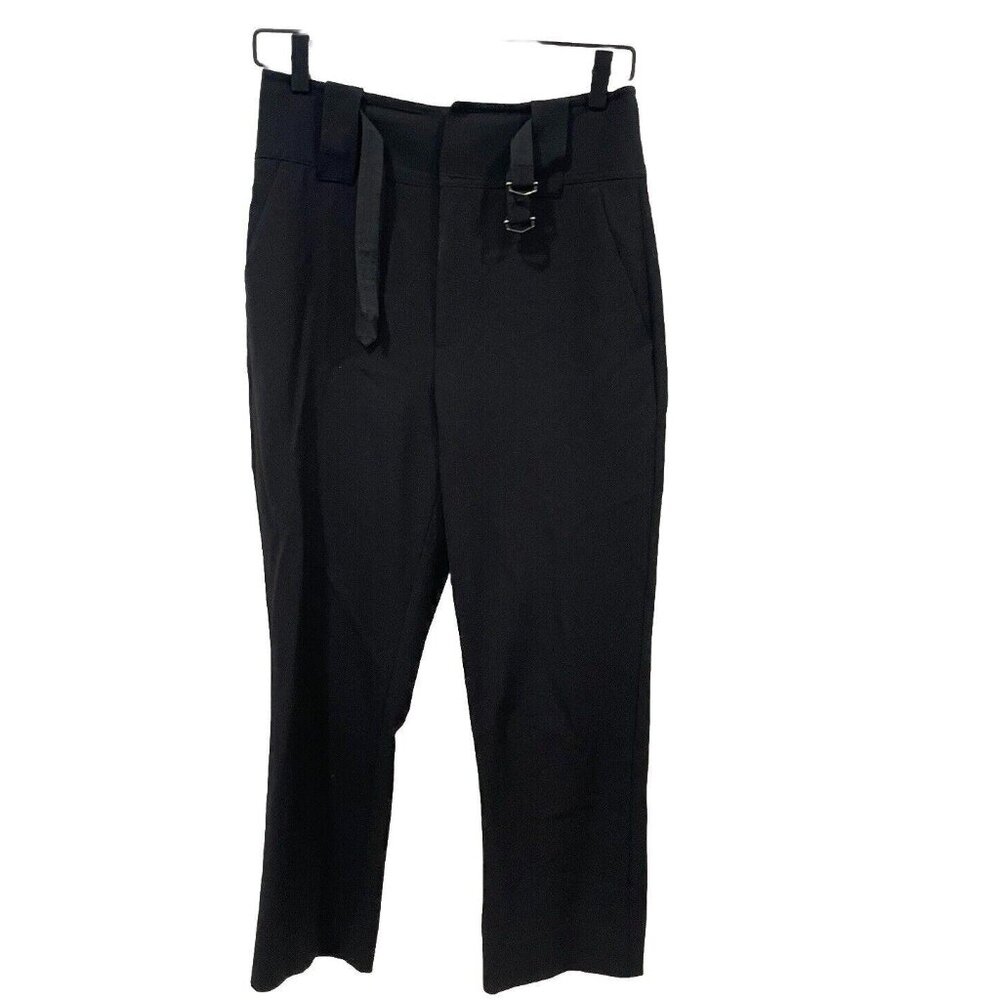Womenâs Rebecca Taylor Black Pants Belted Size 4 Formal Work
